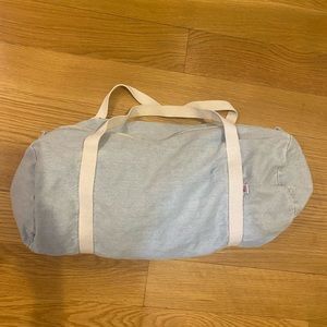 American Apparel denim gym bag
